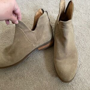 Born Tan Suede Ankle Boots